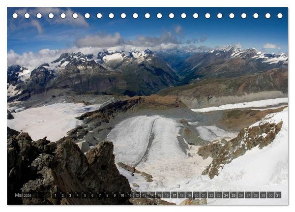 Produktbild: Alpen live - Rund um das Matterhorn (Tischkalender 2026 DIN A5 quer), CALVENDO Monatskalender