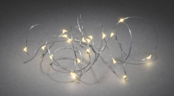 Produktbild: Konstsmide 1461-890 Lichterketten mit Batterien Innen batteriebetrieben Anzahl Leuchtmittel 40 LED Bernstein Beleuchtete L&auml;nge: 3.90 m