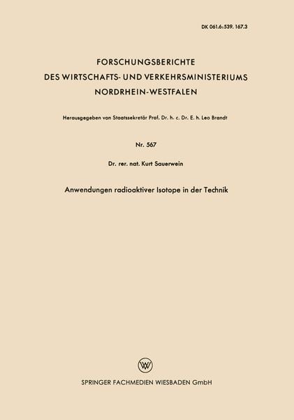 Produktbild: Anwendungen radioaktiver Isotope in der Technik