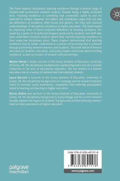 Produktbild: Exploring Disciplinary Teaching Excellence in Higher Education