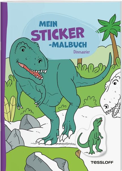 Mein Sticker-Malbuch. Dinosaurier, Geheftet von Stefan Lohr, Tessloff Verlag Ragnar Tessloff GmbH & Co. KG, 9783788647995