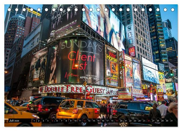 Produktbild: New York City - Zwischen Hudson und East River (Tischkalender 2026 DIN A5 quer), CALVENDO Monatskalender