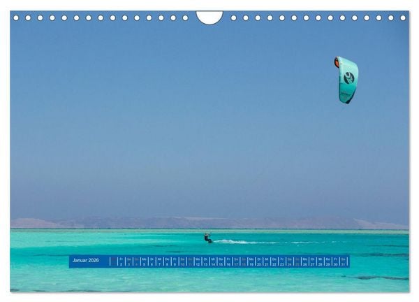 Produktbild: Kite Boarding El Gouna (Wandkalender 2026 DIN A4 quer), CALVENDO Monatskalender