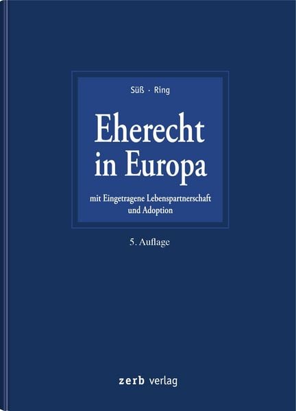 Produktbild: Eherecht in Europa