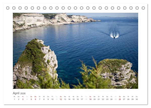 Produktbild: Die Sch&ouml;nheit Korsikas (Tischkalender 2026 DIN A5 quer), CALVENDO Monatskalender