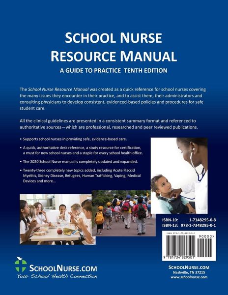 Produktbild: SCHOOL NURSE RESOURCE MANUAL Tenth EDition