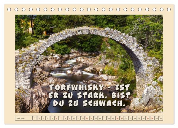Produktbild: Whisky-Werbespr&uuml;che (Tischkalender 2026 DIN A5 quer), CALVENDO Monatskalender