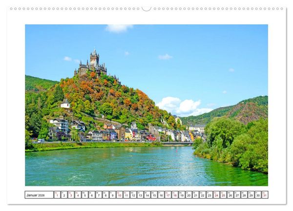 Produktbild: Mosel - facettenreiche Flusslandschaft (Wandkalender 2026 DIN A2 quer), CALVENDO Monatskalender