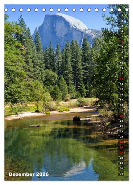 Produktbild: YOSEMITE VALLEY Natur Pur (Tischkalender 2026 DIN A5 hoch), CALVENDO Monatskalender