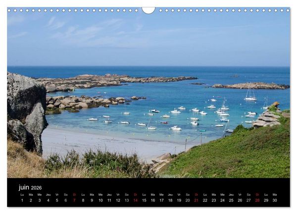 Produktbild: Balade en C&ocirc;tes d'Armor (Calendrier mural 2026 DIN A3 vertical), CALVENDO calendrier mensuel
