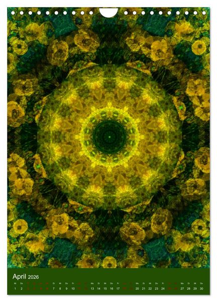 Produktbild: Meditative Pflanzenmandalas (Wandkalender 2026 DIN A4 hoch), CALVENDO Monatskalender