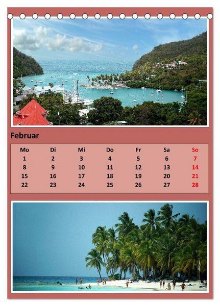 Produktbild: Karibik - Eindr&uuml;cke einer Kreuzfahrt (Tischkalender 2027 DIN A5 hoch), CALVENDO Monatskalender