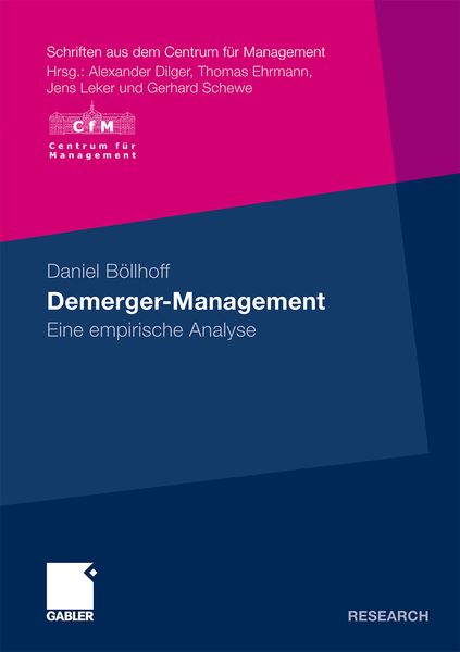 Demerger-Management, Taschenbuch von Daniel Böllhoff, Betriebswirtschaftlicher Verlag Gabler, 9783834908711