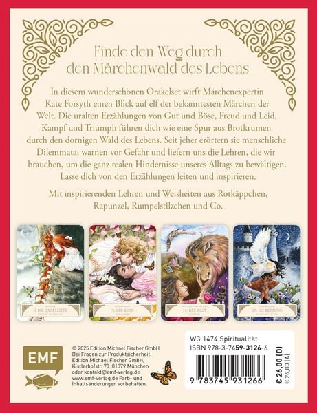 Produktbild: Orakel-Kartenset: M&auml;rchenorakel | Inspirierende Lehren und Weisheiten aus Rotk&auml;ppchen, Rapunzel, Rumpelstilzchen und Co.