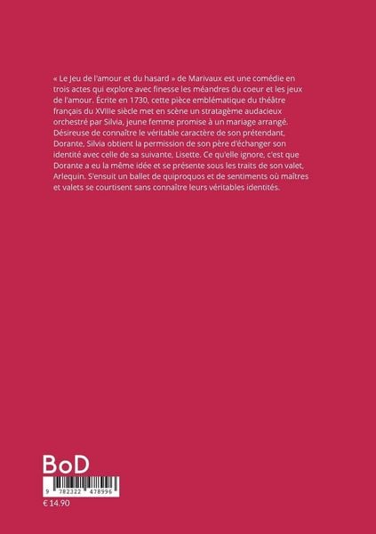 Produktbild: Le Jeu de l'amour et du hasard