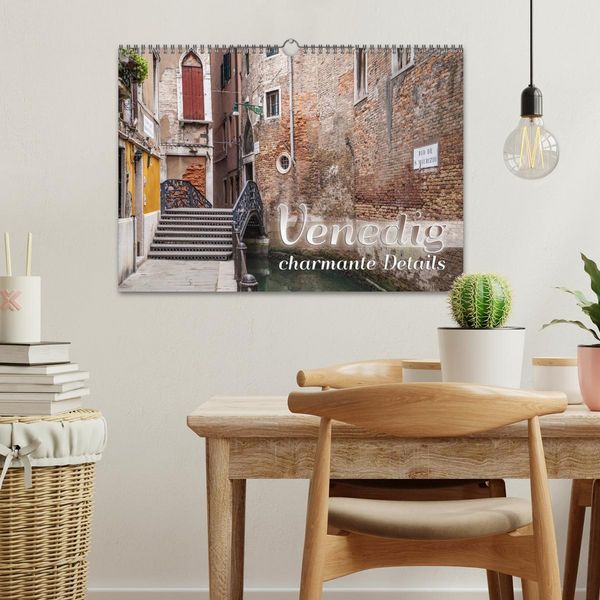 Produktbild: VENEDIG charmante Details (Wandkalender 2026 DIN A3 quer), CALVENDO Monatskalender