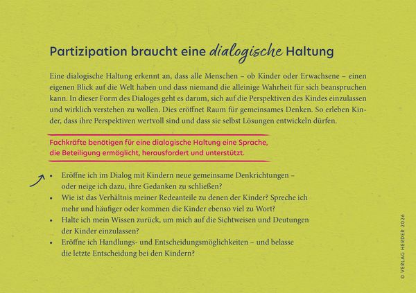 Produktbild: Partizipation in Krippe und Kita. 40 Reflexionskarten f&uuml;r die Teamarbeit