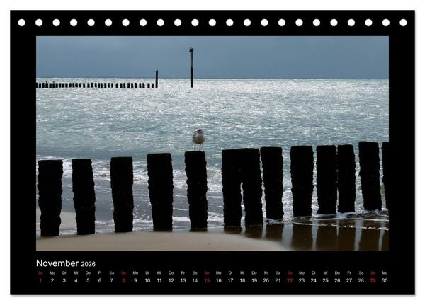 Produktbild: An der Nordsee (Tischkalender 2026 DIN A5 quer), CALVENDO Monatskalender