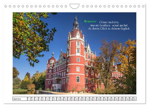 Produktbild: Interessante und sch&ouml;ne Zitate (Wandkalender 2026 DIN A4 quer), CALVENDO Monatskalender