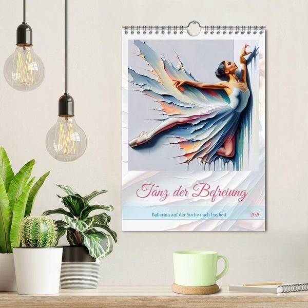 Produktbild: Tanz der Befreiung &ndash; Ballerina auf der Suche nach Freiheit (Wandkalender 2026 DIN A4 hoch), CALVENDO Monatskalender