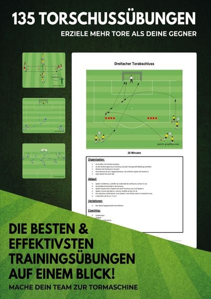 Produktbild: 135 Torschuss&uuml;bungen f&uuml;r dein perfektes Fu&szlig;balltraining