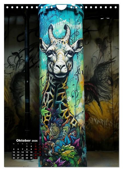 Produktbild: Graffiti Art (Wandkalender 2026 DIN A4 hoch), CALVENDO Monatskalender