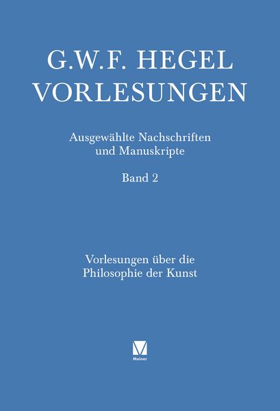 Produktbild: Vorlesungen &uuml;ber die Philosophie der Kunst