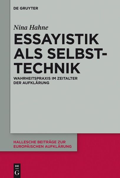 Produktbild: Essayistik als Selbsttechnik