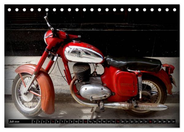 Produktbild: Motorrad-Legenden: JAWA (Tischkalender 2026 DIN A5 quer), CALVENDO Monatskalender