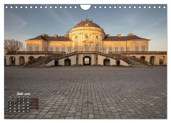 Produktbild: Schloss Solitude bei Tag und bei Nacht (Wandkalender 2026 DIN A4 quer), CALVENDO Monatskalender