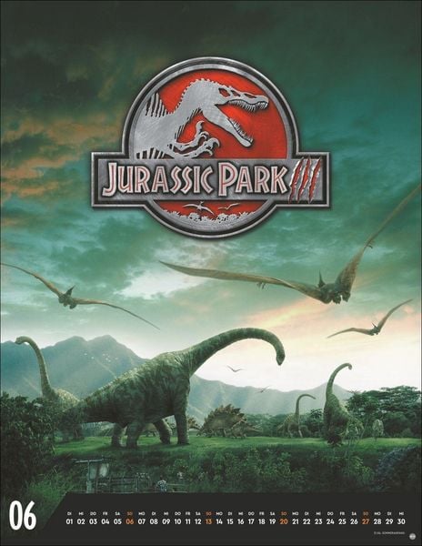 Produktbild: Jurassic Filmplakate Posterkalender 2027