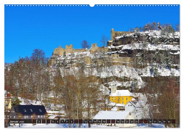 Produktbild: Zittauer Gebirge - Deutschlands kleinstes Mittelgebirge (hochwertiger Premium Wandkalender 2026 DIN A2 quer), Kunstdruck in Hochglanz