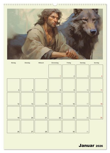 Produktbild: Im Zauberwald. Mystische Fabelwesen (hochwertiger Premium Wandkalender 2026 DIN A2 hoch), Kunstdruck in Hochglanz