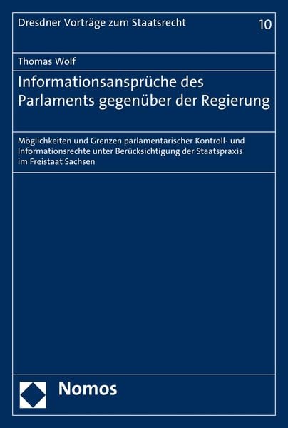 Produktbild: Informationsanspr&uuml;che des Parlaments gegen&uuml;ber der Regierung