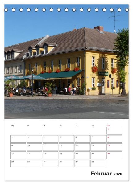 Produktbild: Rheinsberg mit Hafendorf (Tischkalender 2026 DIN A5 hoch), CALVENDO Monatskalender