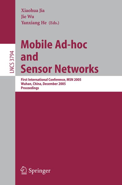 Produktbild: Mobile Ad-hoc and Sensor Networks