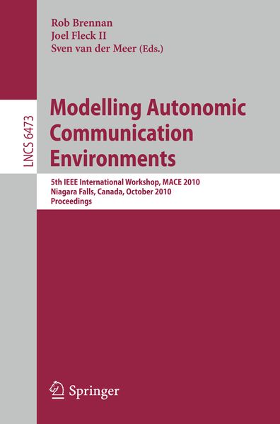 Produktbild: Modelling Autonomic Communication Environments