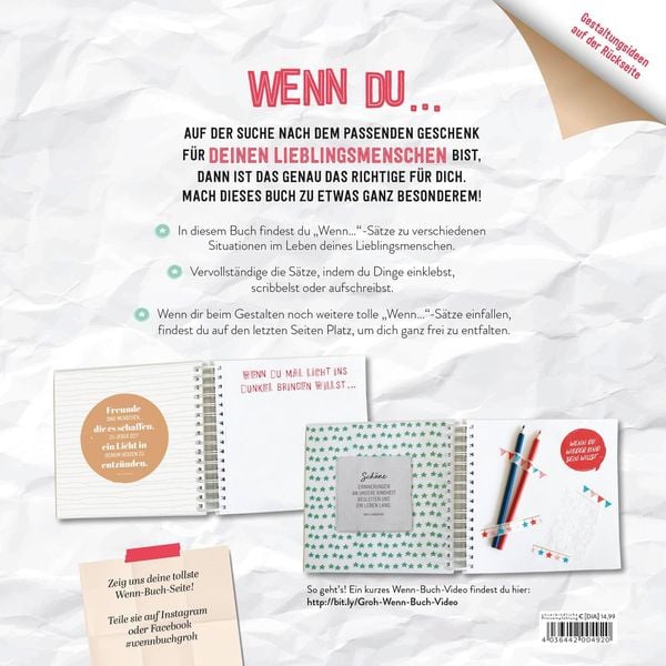 Produktbild: Wenn-Buch f&uuml;r dich &ndash; An dich gedacht &ndash; F&uuml;r dich gemacht