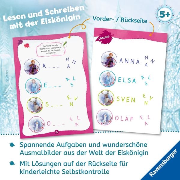 Produktbild: Disney Die Eisk&ouml;nigin 2 - Mein Vorschulblock: Lesen und Schreiben