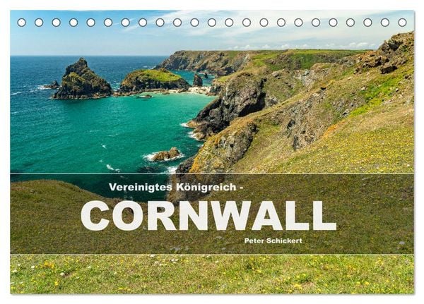 Produktbild: Vereinigtes K&ouml;nigreich - Cornwall (Tischkalender 2026 DIN A5 quer), CALVENDO Monatskalender