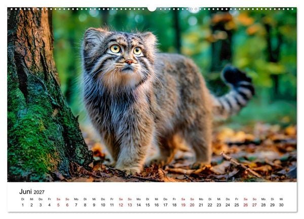 Produktbild: Gegen alles! - Pallaskatzen in ihrer Welt (hochwertiger Premium Wandkalender 2027 DIN A2 quer), Kunstdruck in Hochglanz