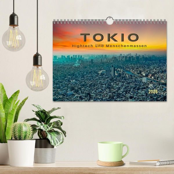 Produktbild: Tokio - Hightech und Menschenmassen (Wandkalender 2026 DIN A4 quer), CALVENDO Monatskalender