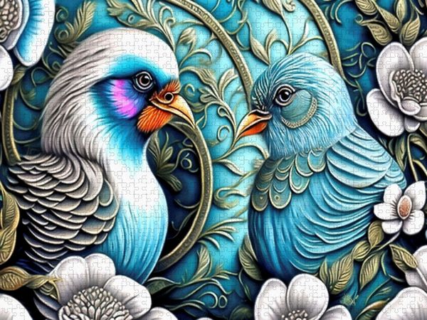Produktbild: CALVENDO Puzzle Balzgespr&auml;che | 2000 Teile Lege-Gr&ouml;&szlig;e 90x67cm Foto-Puzzle f&uuml;r gl&uuml;ckliche Stunden
