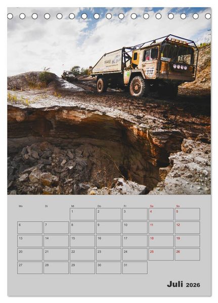 Produktbild: RALLYE RAID - Saison Planer (Tischkalender 2026 DIN A5 hoch), CALVENDO Monatskalender