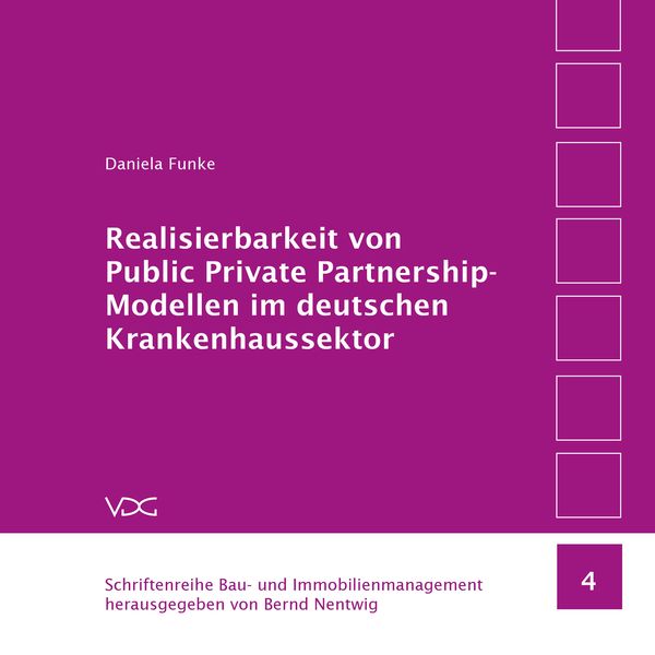 Produktbild: Realisierbarkeit von Public Private Partnership-Modellen im deutschen Krankenhaussektor