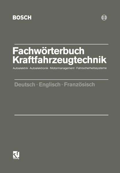 Produktbild: Fachw&ouml;rterbuch Kraftfahrzeugtechnik
