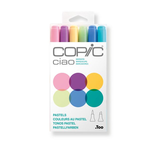 Produktbild: Copic Allroundmarker Ciao Set Pastels 6 St&uuml;ck