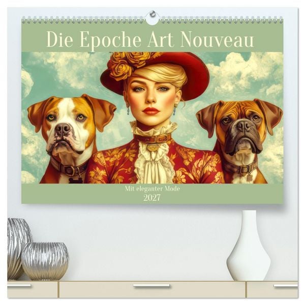 Produktbild: Die Epoche Art Nouveau - Mit eleganter Mode (hochwertiger Premium Wandkalender 2027 DIN A2 quer), Kunstdruck in Hochglanz