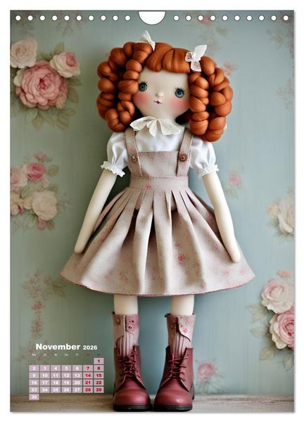 Produktbild: Romantische Puppen (Wandkalender 2026 DIN A4 hoch), CALVENDO Monatskalender