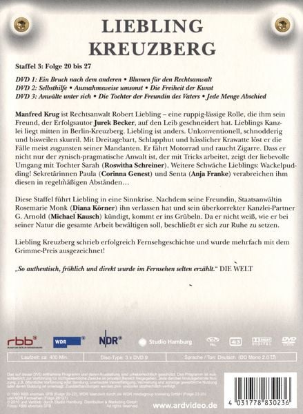 Produktbild: Liebling Kreuzberg - Staffel 3 [3 DVDs]